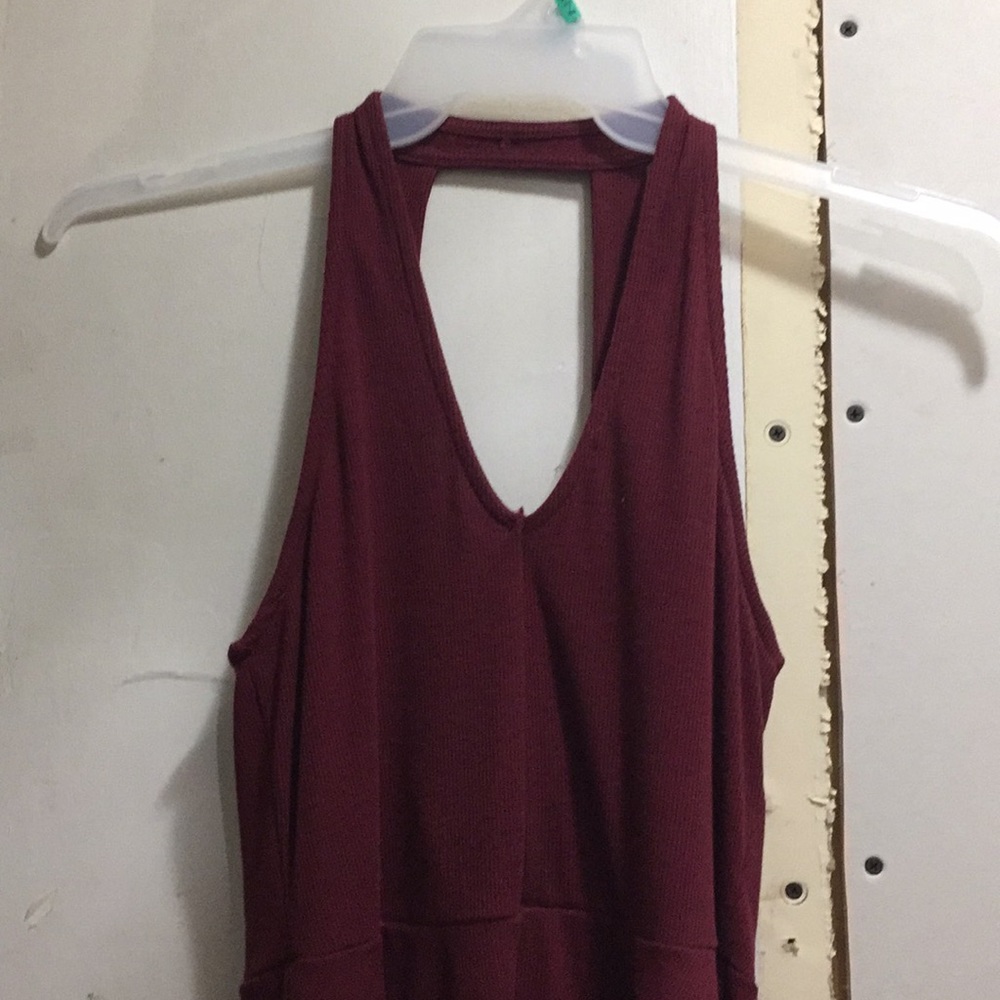 A Burgundy dress